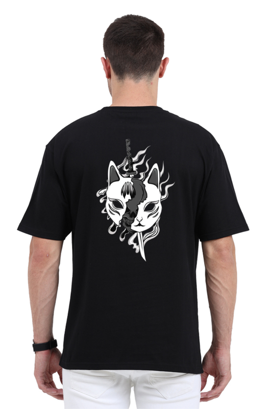 Oversized Masked Kitsune T-shirt